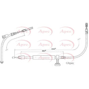 Apec Handbrake Cable Centre CAB1795