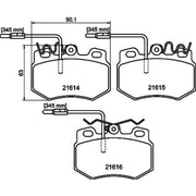 Mintex Front Brake Pad Set MDB1611