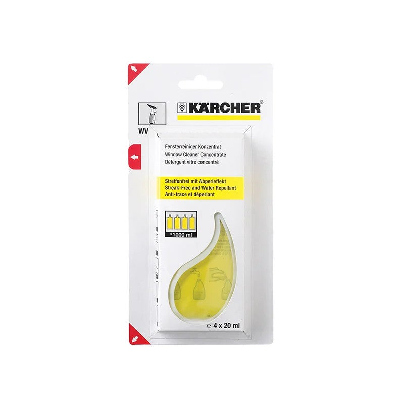 Karcher Glass Cleaning Sachets (4x20ml) - 6.295.302.0