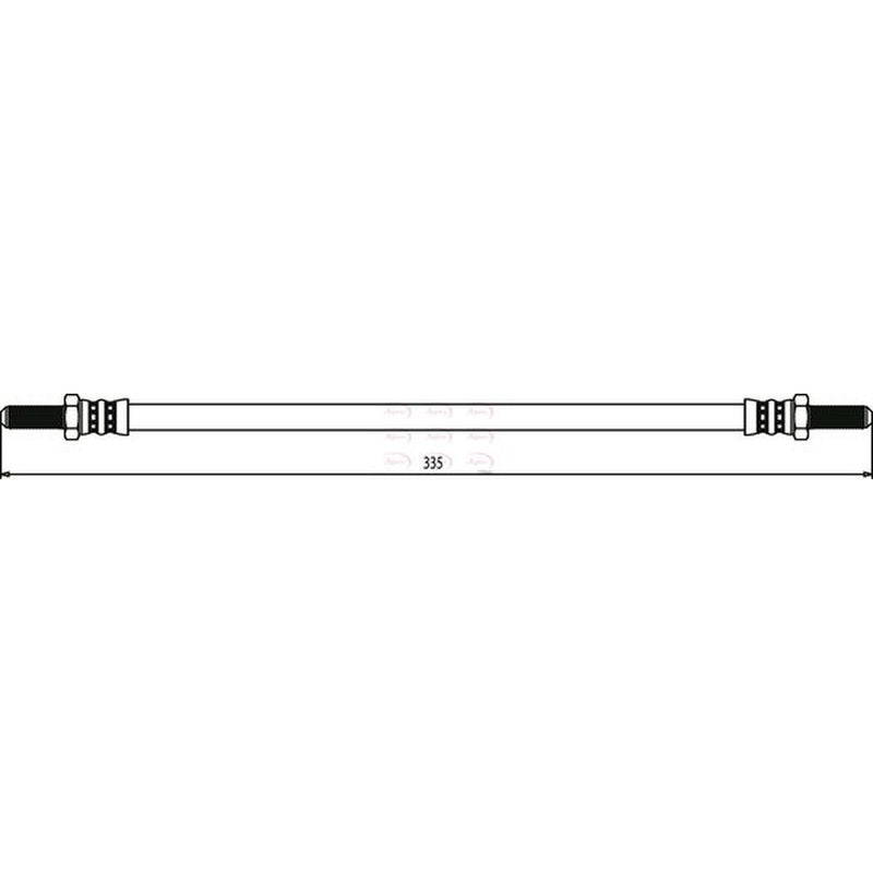 Apec Brake Hydraulic Hose Line Rear HOS3426