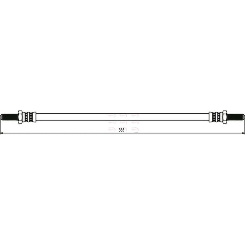 Apec Brake Hydraulic Hose Line Rear HOS3426