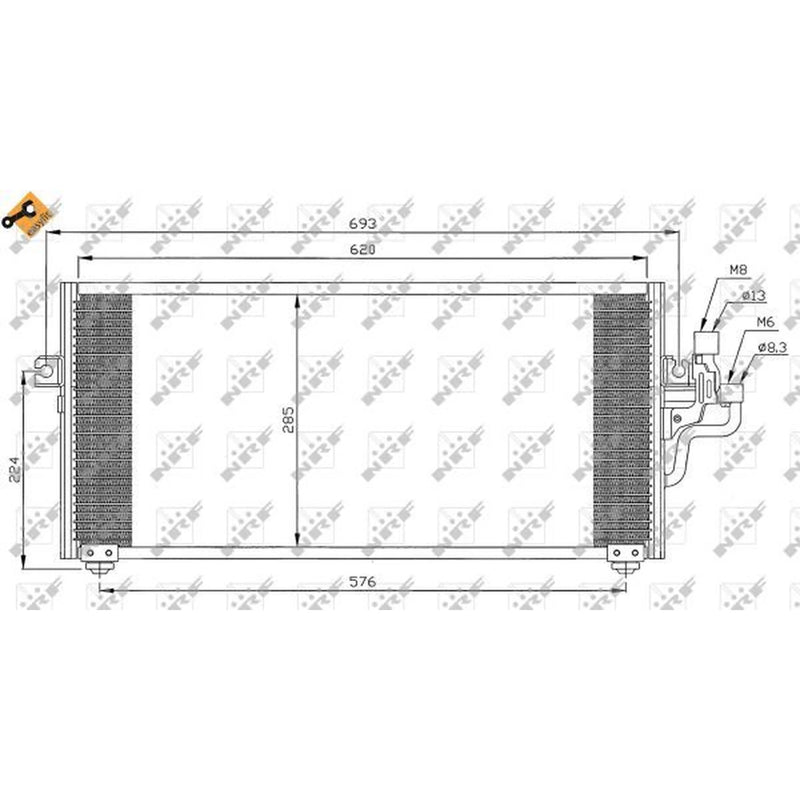 NRF Air Conditioning Condenser 35268
