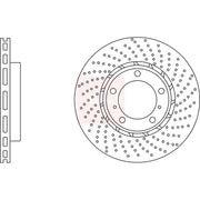 Apec 2 x Perforated/Vented Front Brake Discs DSK3126