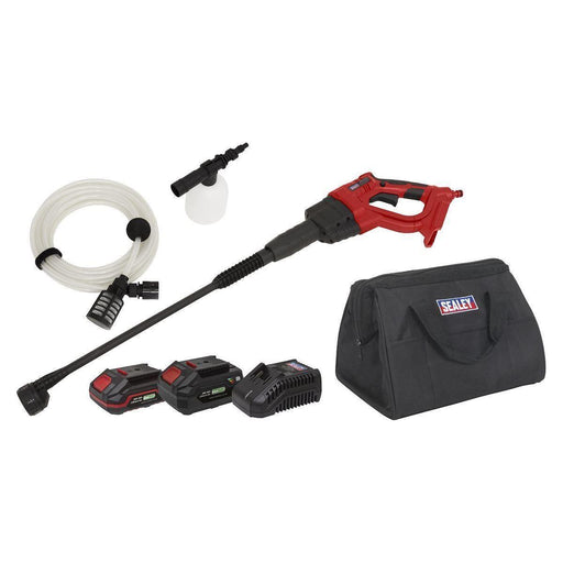 Sealey Cordless Pressure Washer Kit 20V SV20 Series 2 Batteries CP20VPWKIT Sealey  - Town Parts