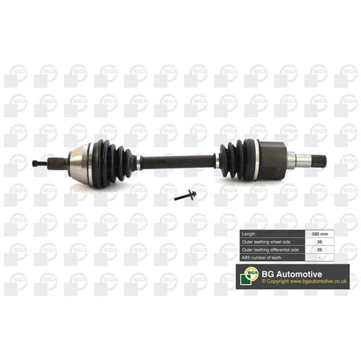 BGA CV Drive Shaft Driveshaft Front Left DS2327L