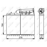 NRF Heater Matrix Core Heat Exchanger 58053
