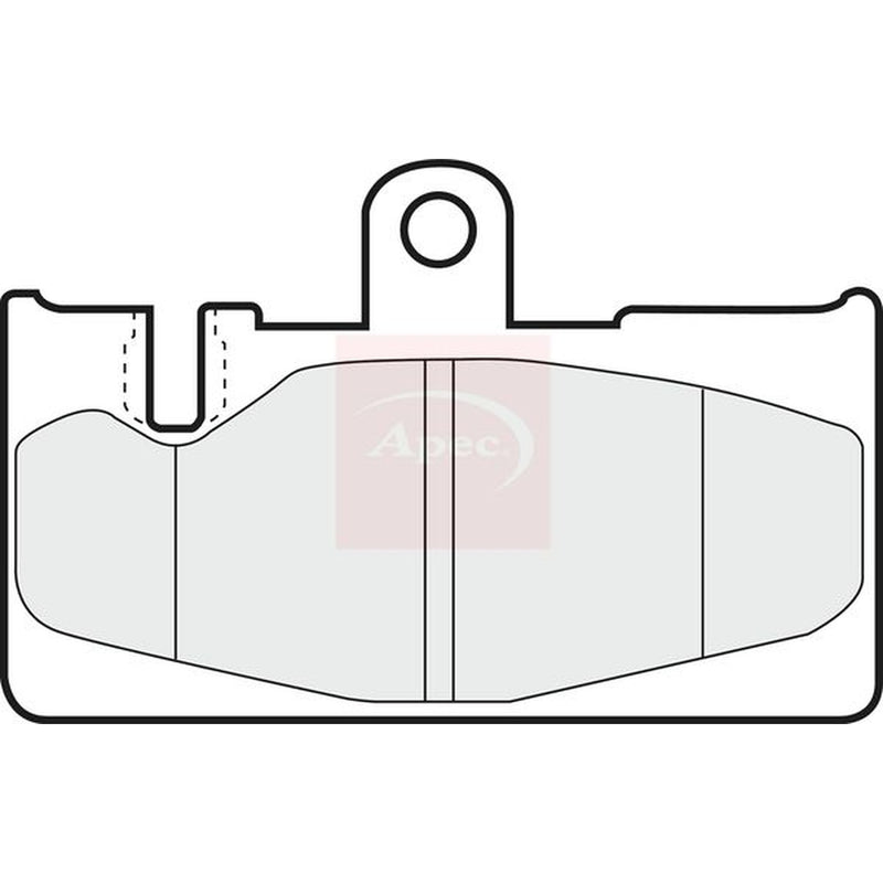 Apec Rear Brake Pad Set PAD1217