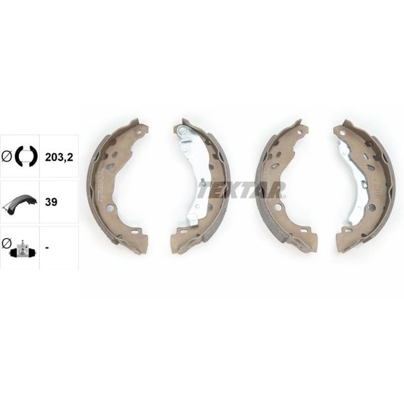 Textar Brake Shoe Set Axle Kit 91077200