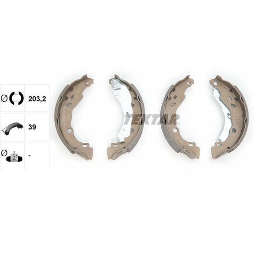 Textar Brake Shoe Set Axle Kit 91077200