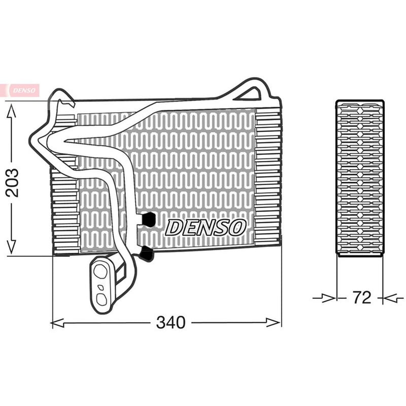 Denso Air Conditioning Evaporator DEV02001