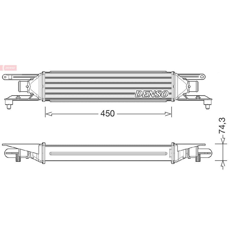 Denso Intercooler (Charge Air Cooler) DIT09104