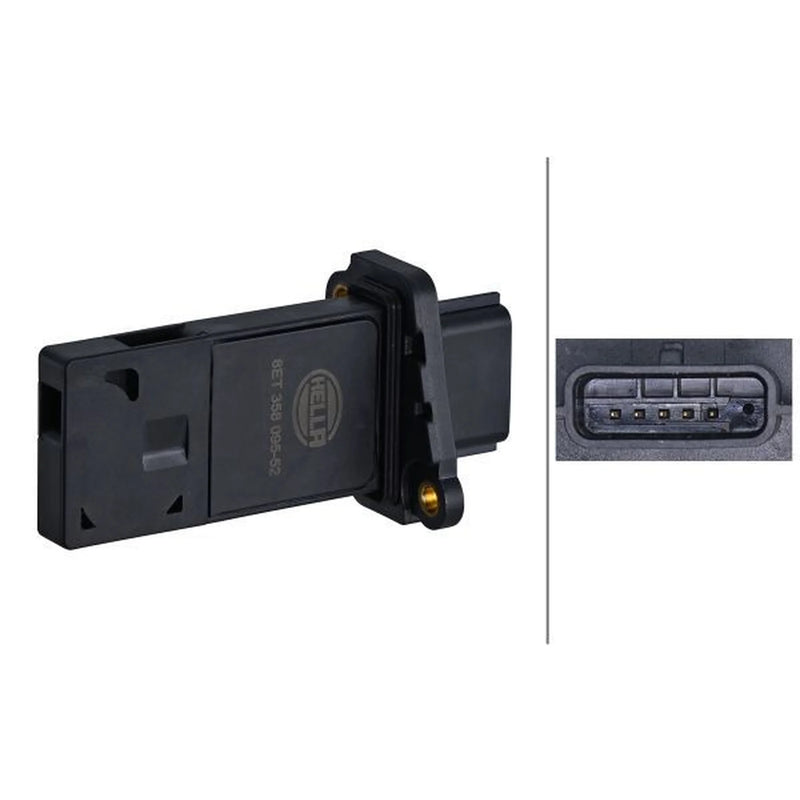 Hella MAF Sensor (Mass Air Flow) Left 8ET 358 095-521
