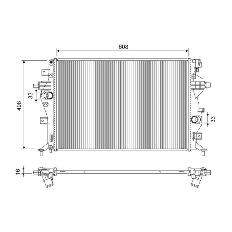 Valeo Engine Radiator 701321