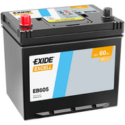 Exide Battery 12V 60Ah 480A EB605