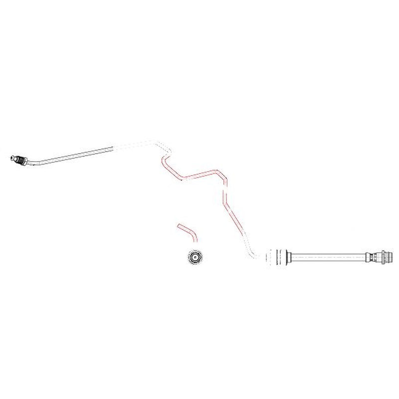 Apec Brake Hydraulic Hose Line Rear Left HOS4556