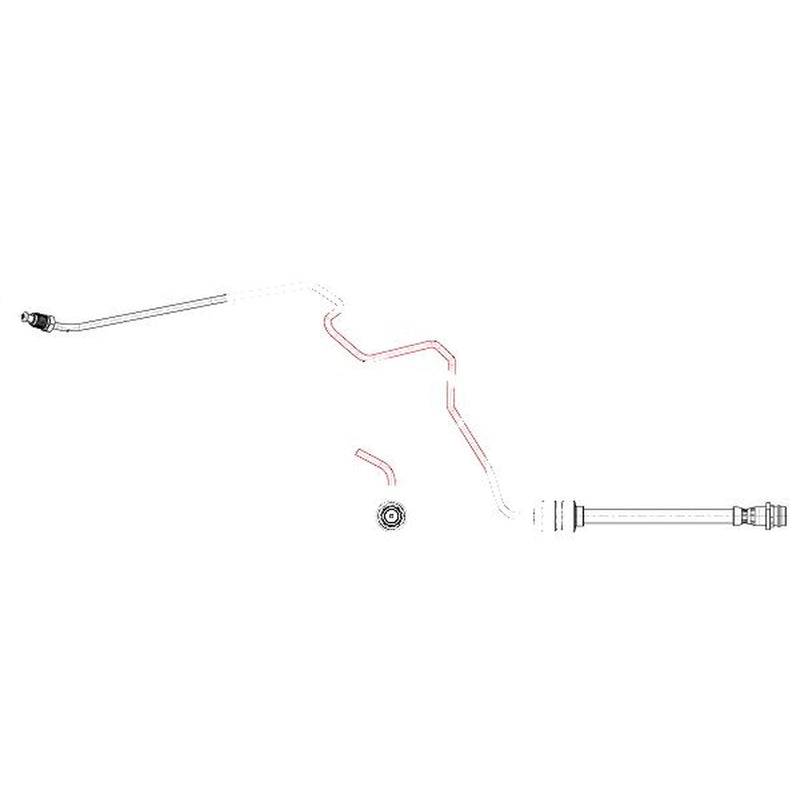 Apec Brake Hydraulic Hose Line Rear Left HOS4556