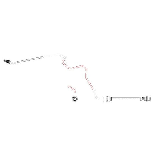 Apec Brake Hydraulic Hose Line Rear Left HOS4556