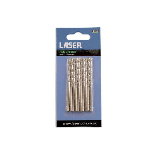 Laser Tools HSS Drill Bits 3mm 10pc - PL
