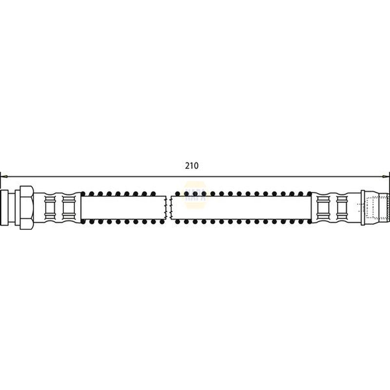 NAPA Brake Hydraulic Hose Line Rear NBH1267