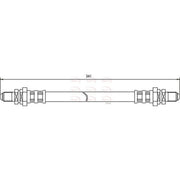 Apec Brake Hydraulic Hose Line Rear HOS3011