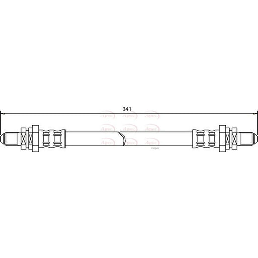 Apec Brake Hydraulic Hose Line Rear HOS3011