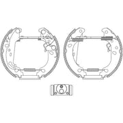 Mintex Brake Shoe Set Axle Kit MSP234