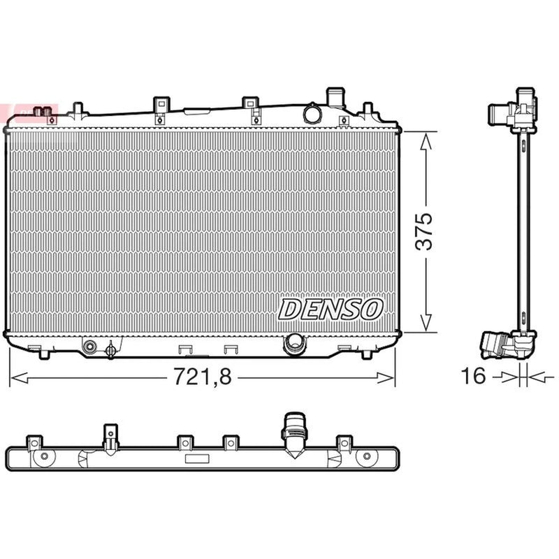 Denso Engine Radiator DRM40056