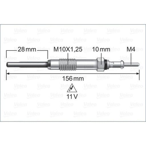 Valeo Diesel Engine Glow Plug 345236