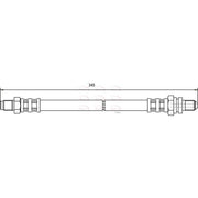 Apec Brake Hydraulic Hose Line Rear HOS3586