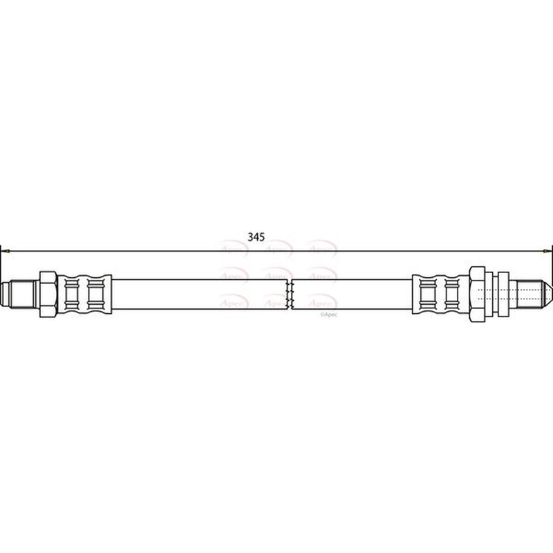 Apec Brake Hydraulic Hose Line Rear HOS3586