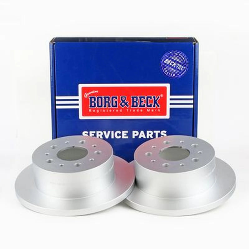 Borg & Beck 2 x Solid Rear Brake Discs BBD4404