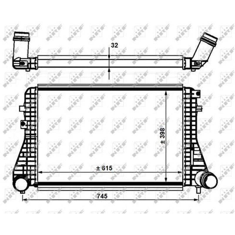 NRF Intercooler (Charge Air Cooler) 30915
