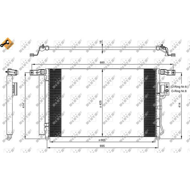 NRF Air Conditioning Condenser 35965