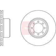 Apec 2 x Vented Rear Brake Discs DSK2535