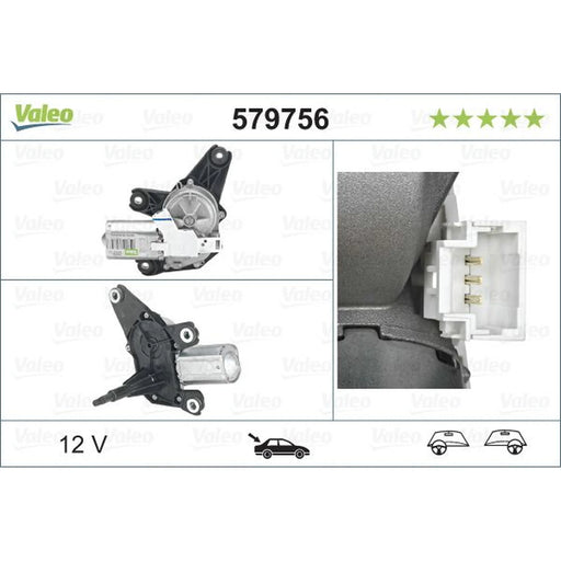 Valeo Front/Rear Wiper Motor Rear 579756