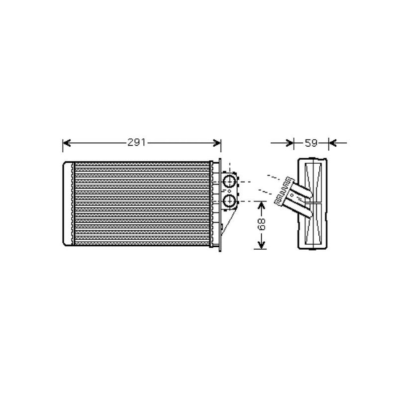 Valeo Heater Matrix Core Heat Exchanger 812339 OE 6448K4