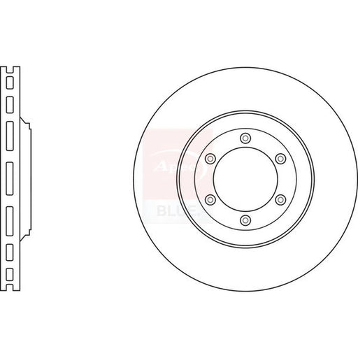 Apec 2 x Vented Front Brake Discs SDK6789