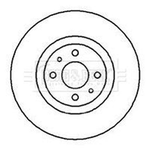 Borg & Beck 2 x Vented Front Brake Discs BBD4981