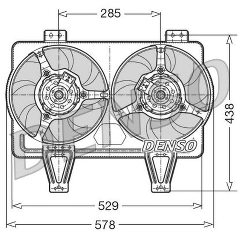 Denso Engine Cooling Fan DER01016