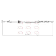 Apec Handbrake Cable Left Rear CAB1097