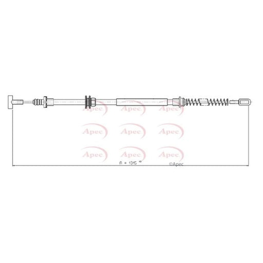 Apec Handbrake Cable Left Rear CAB1097