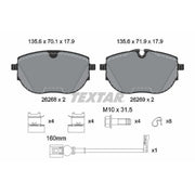 Textar Front Brake Pad Set 2626801