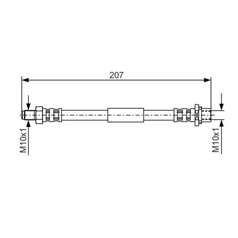 Bosch Brake Hydraulic Hose Line outer 1 987 476 974