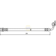 NAPA Brake Hydraulic Hose Line Front Left NBH1293
