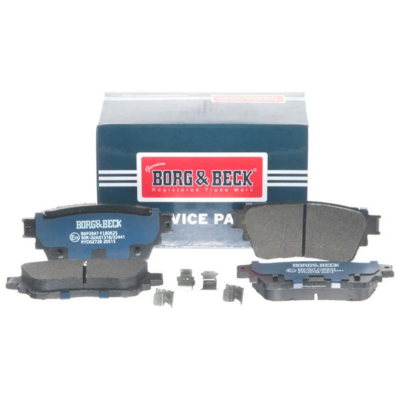 Borg & Beck 4 x Rear Brake Pad Set BBP2847
