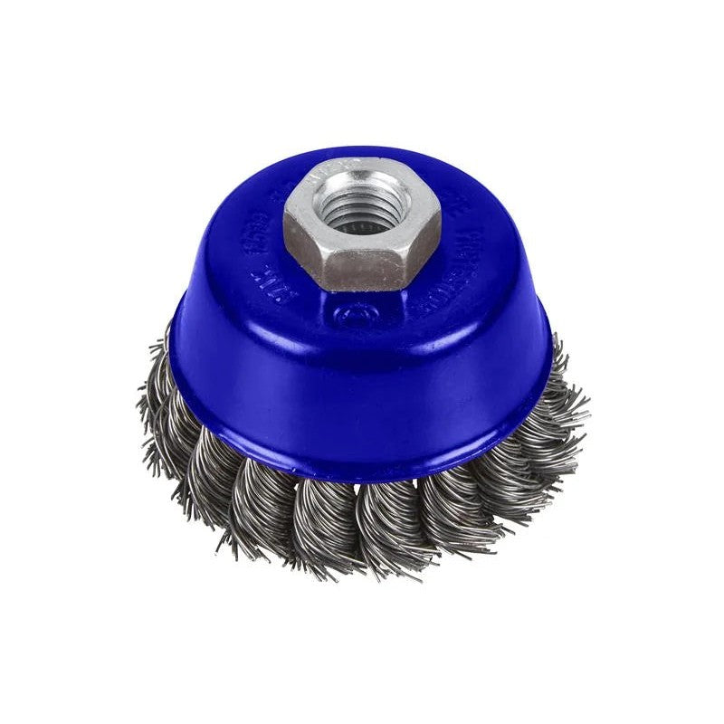BlueSpot Tools Twist Knot Cup Brush M14 X 2 75-100mm