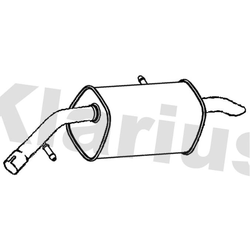 Klarius Box With Tail Pipe Rear PG932C