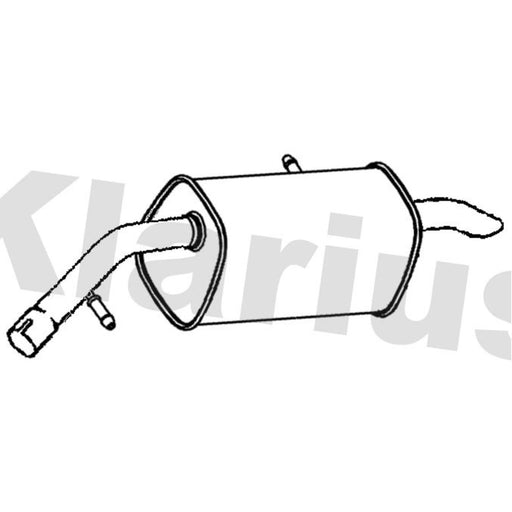 Klarius Box With Tail Pipe Rear PG932C
