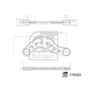 Febi Control/Trailing Arm Rear Right 178260
