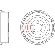 Apec Brake Drum Assembly Rear DRM9971